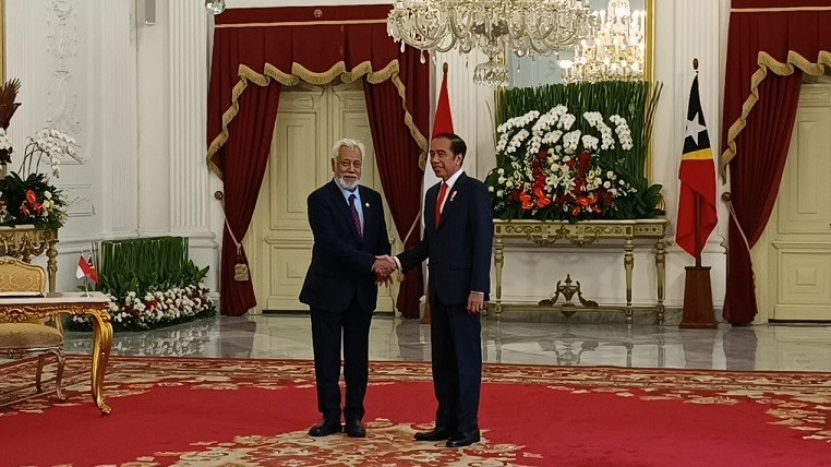 Bertemu Xanana Gusmao, Jokowi: RI-Timor Leste Saudara dan Kemitraan Harus Dipererat. (Foto Raka Dwi N/MPI)