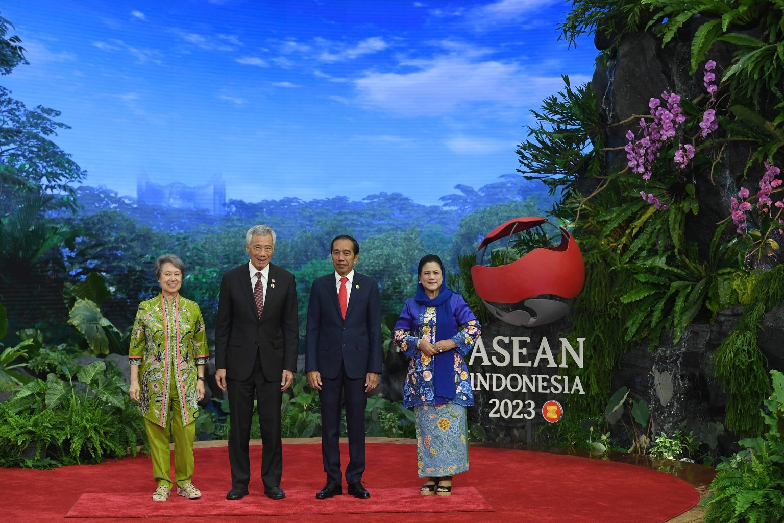 Presiden Jokowi Sambut Pemimpin ASEAN di JCC. (Foto: MNC Media)