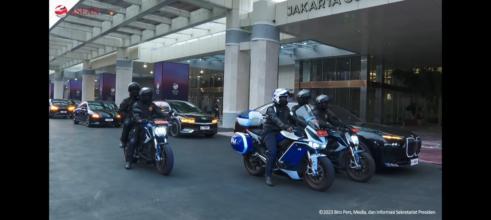 Intip Motor Listrik Pengawalan KTT ASEAN 43, ZERO SR/S. (Foto: MNC Media)