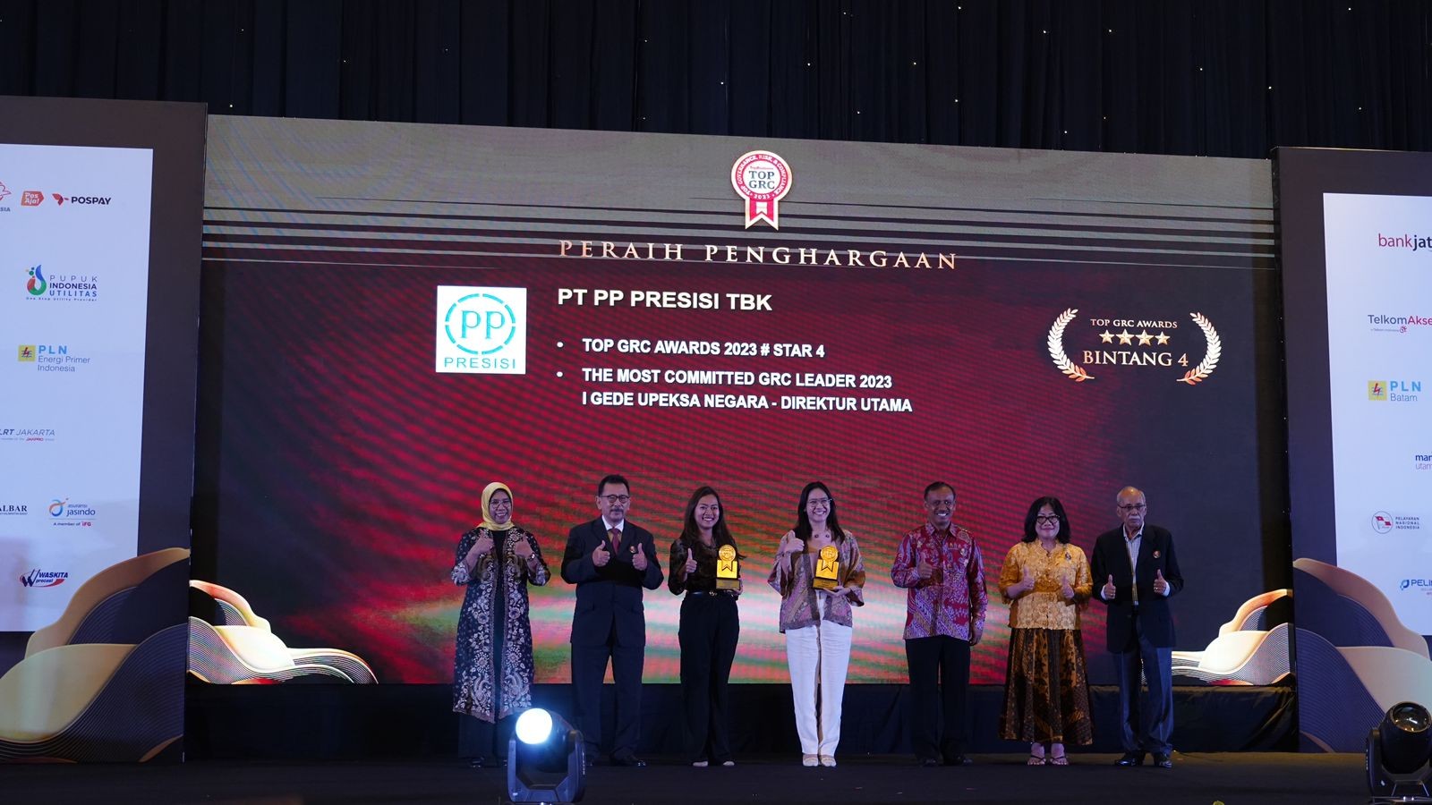 PP Presisi (PPRE) Borong Dua Penghargaan di Ajang Top GRC Awards 2023 (foto: MNC media)