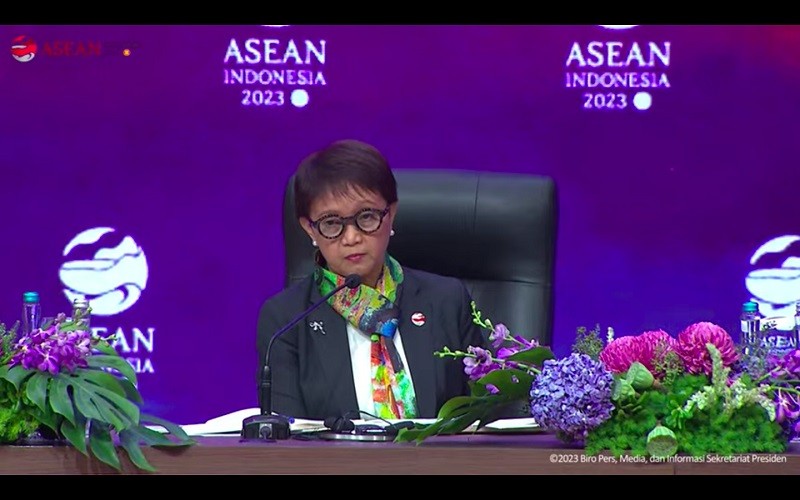 Menlu RI Sebut Capain Ekonomi, Stabilitas, dan Keamanan Poin Penting KTT ASEAN 2023. (Dok. Kementerian Luar Negeri)