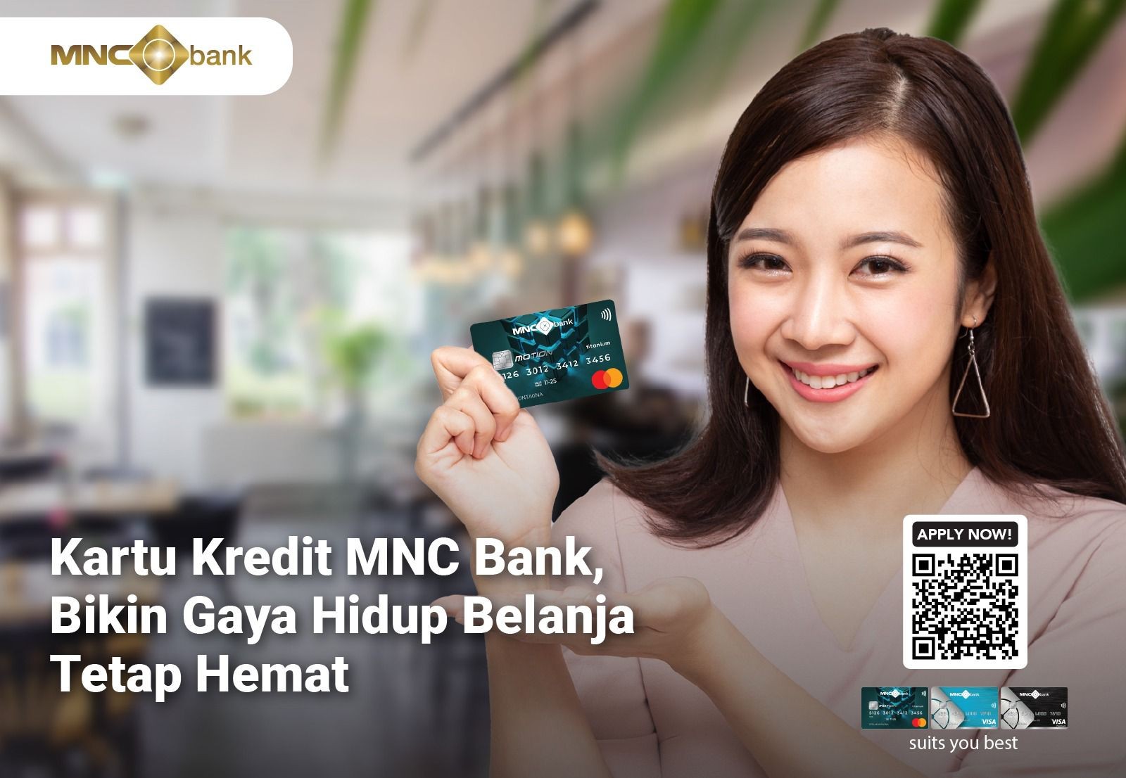 Kartu Kredit MNC Bank, Bikin Gaya Hidup Belanja Kamu Tetap Hemat. (Foto: MNC Media)