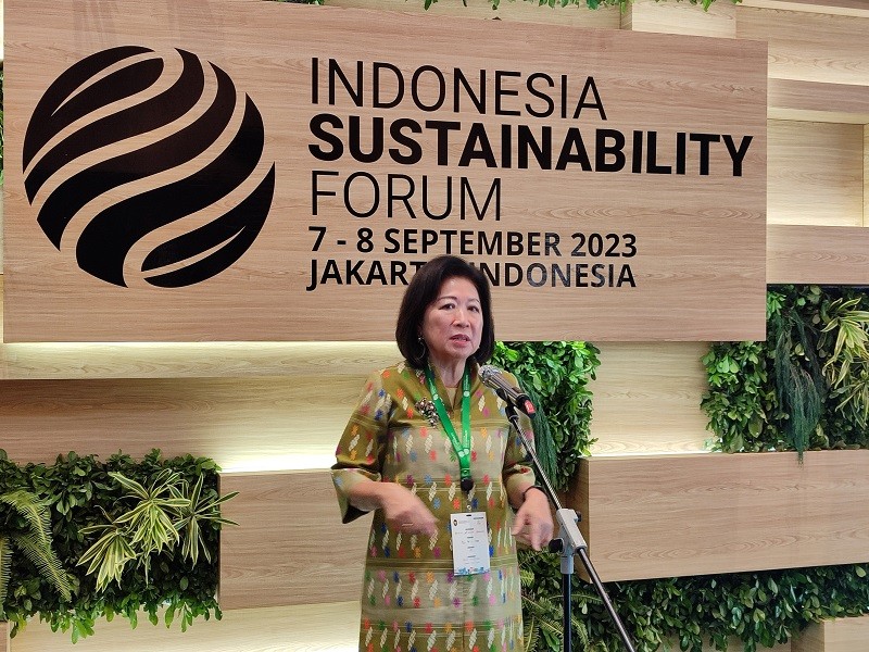 Mari Elka Sebut Indonesia Perlu Setahun untuk Rencanakan Mengatasi Polusi Udara. (Foto: Heri/MNC Media)
