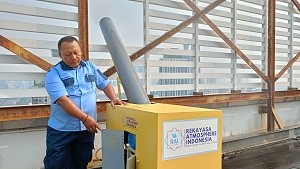 Pemprov DKI Jakarta Klaim Water Mist Mampu Turunkan Polusi Udara. (Foto: Giffar/MNC Media)