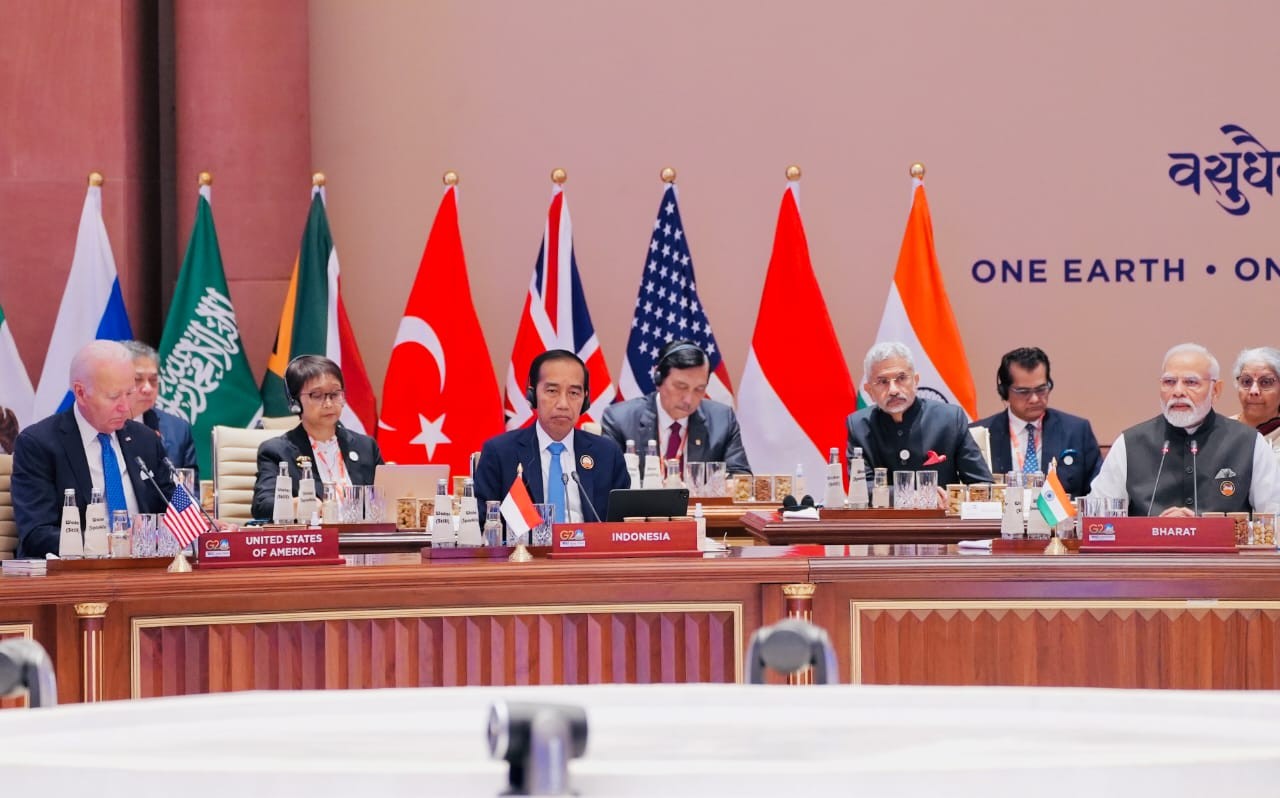 Jokowi Tegaskan Posisi Negara Berkembang dalam Penanganan Peningkatan Suhu Global (foto: MNC Media)