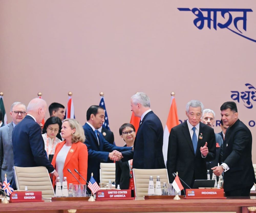 Hadiri KTT G20 India, Jokowi Ajak Pemimpin Dunia Selamatkan Bumi. Foto: MNC Media.