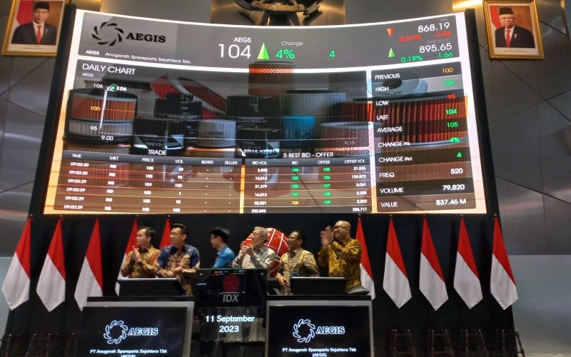 Waran Seri I AEGS (AEGS-W) Terbang 3.300 Persen, Transaksi Lebih Ramai dari Sahamnya