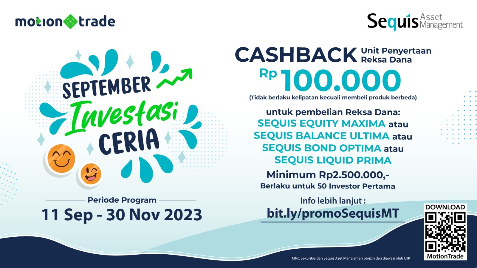Promo September Investasi Ceria Bareng MNC Sekuritas, Hanya di Aplikasi MotionTrade (FOTO:MNC Media)