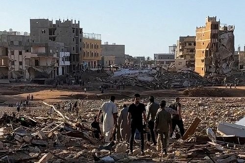Banjir Besar Tewaskan Lebih dari 5.000 Orang di Libya. (Foto: REUTERS/Ali M. Bomhadi)