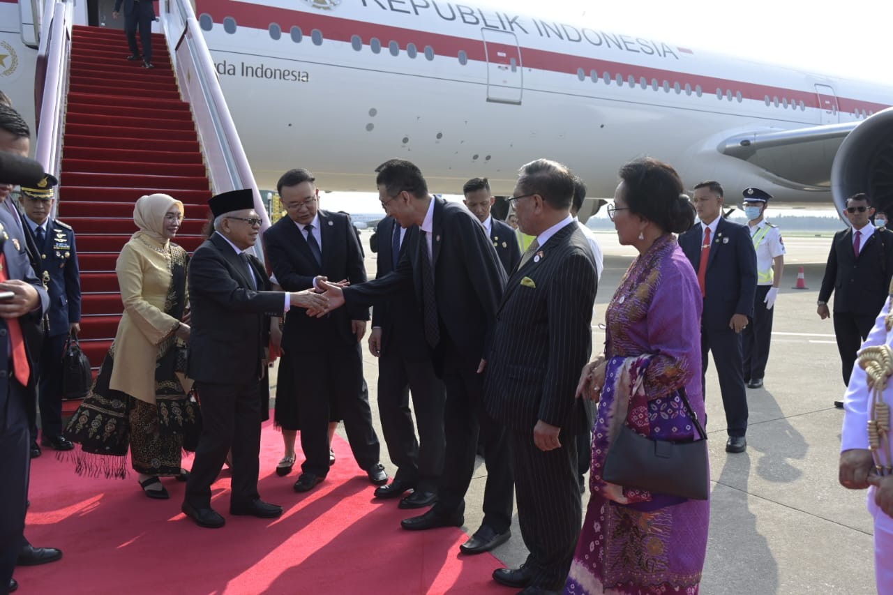 Tiba di China, Wapres Langsung Disambut Wagub Fujian. (Foto: Dok. Biro Pers Setwapres)
