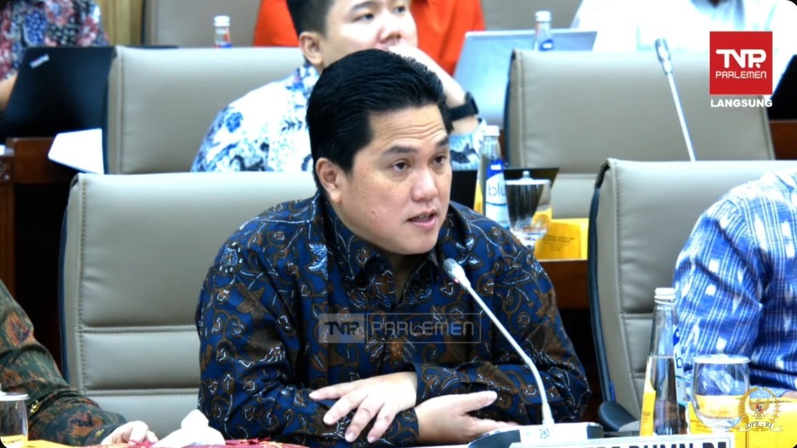 Erick Thohir-DPR Gelar Rapat Bahas Revisi UU BUMN, Ini Poin-Poinnya (foto mnc media)