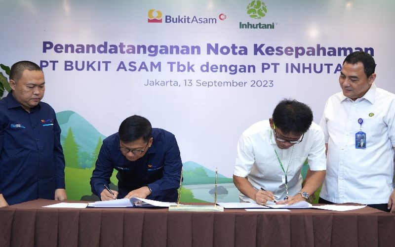 PTBA Wujudkan Komitmen Dekarbonisasi dengan Reklamasi dan Rehabilitasi DAS. Foto: Dok PTBA