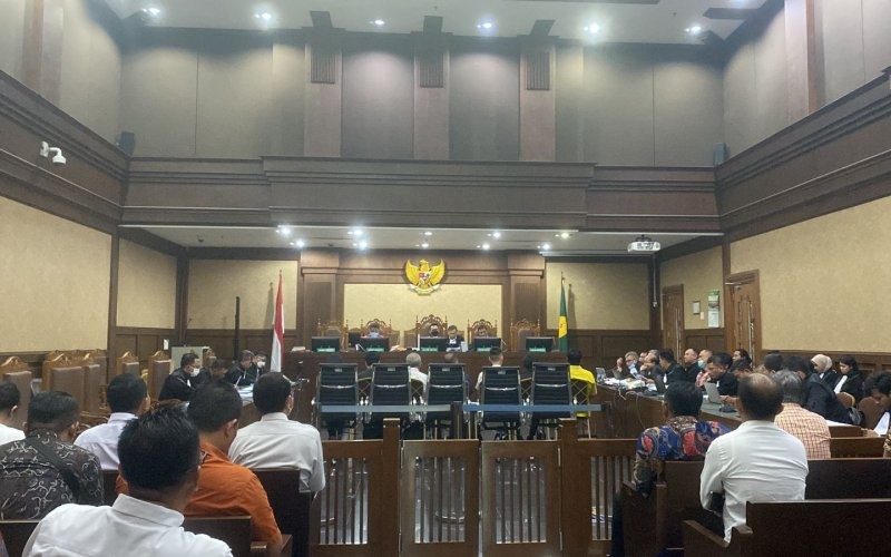 Terdakwa kasus dugaan korupsi BTS 4G Bakti Kominfo ternyata sering bermain judi remi (Nur Khabibi/MPI)
