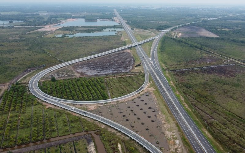 PT Hutama Karya (Persero) melanjutkan divestasi pada ruas Jalan Tol Trans Sumatera di 2023 (Hutama Karya)