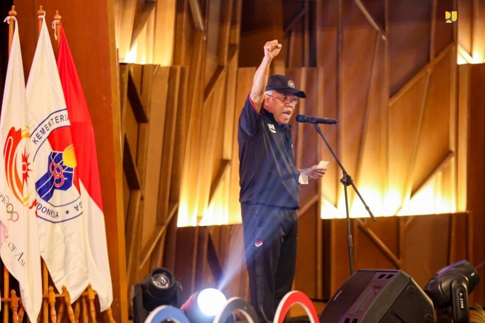 Jadi CdM Asian Games, Menteri Basuki Targetkan RI Raih 12 Emas. Foto: MNC Media.