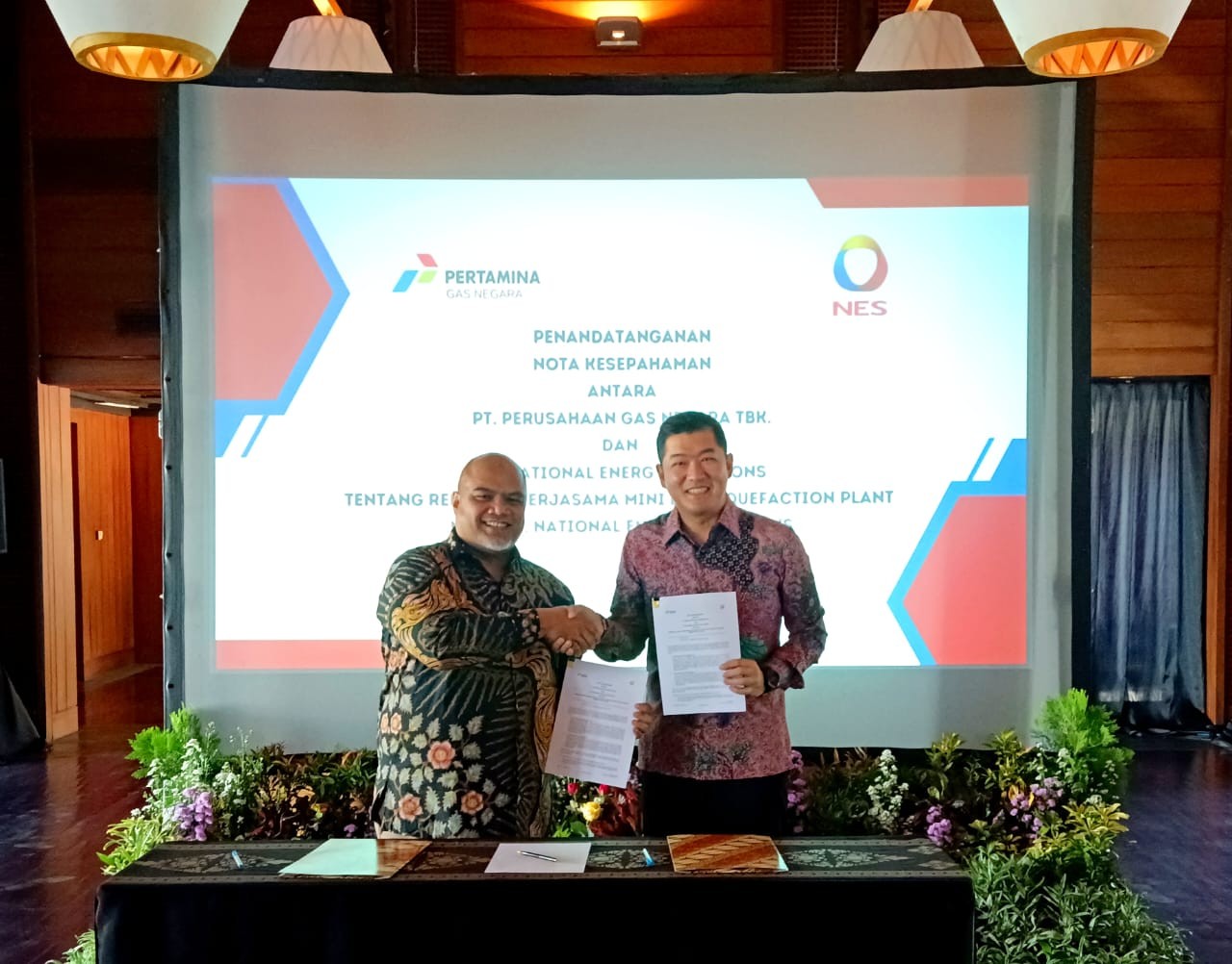 PGN dan National Energy Kerja Sama soal Pengembangan Infrastruktur & Komersialisasi Mini LNG (FOTO:Dok PGN)