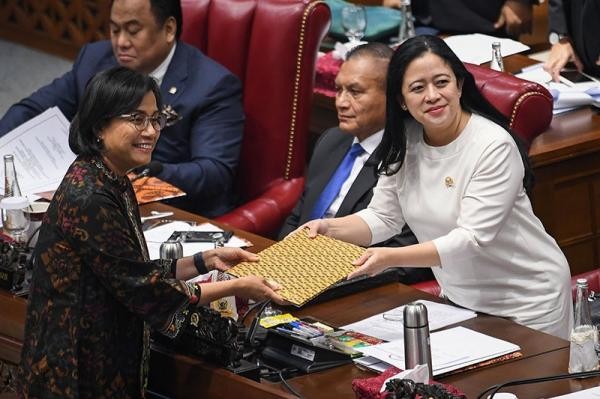 DPR dan Pemerintah Sahkan APBN 2024 Senilai Rp3.325 Triliun. (Foto: MNC Media)