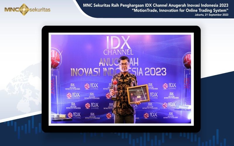 MotionTrade Raih Penghargaan IDX Channel Anugerah Inovasi Indonesia 2023. Foto: MNC Media