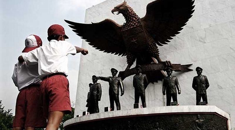 Harga Tiket Masuk Monumen Pancasila dan Parkir yang Benar. (FOTO : MNC MEDIA)