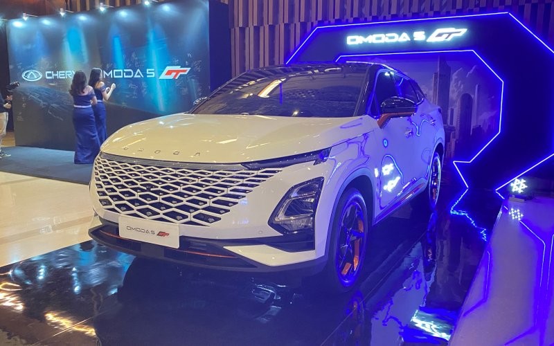 Chery Omoda 5 GY. SUV crossover terbaru ini hadir dengan mesin 1.600 turbo. (M Fadli Ramadan/MPI)