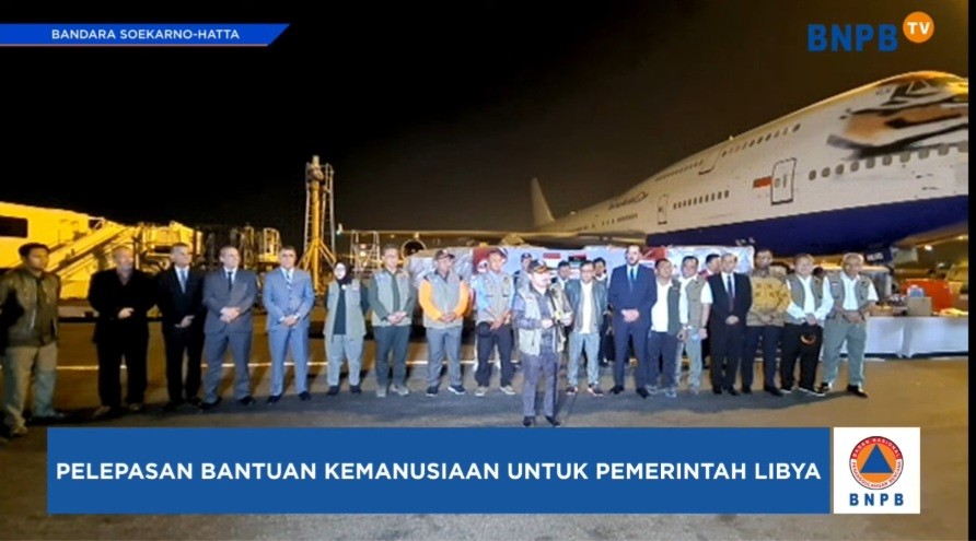 Indonesia Kirim 46 Ton Bantuan Logistik ke Libya, Nilainya Rp13,9 Miliar (FOTO:Dok BNPB)