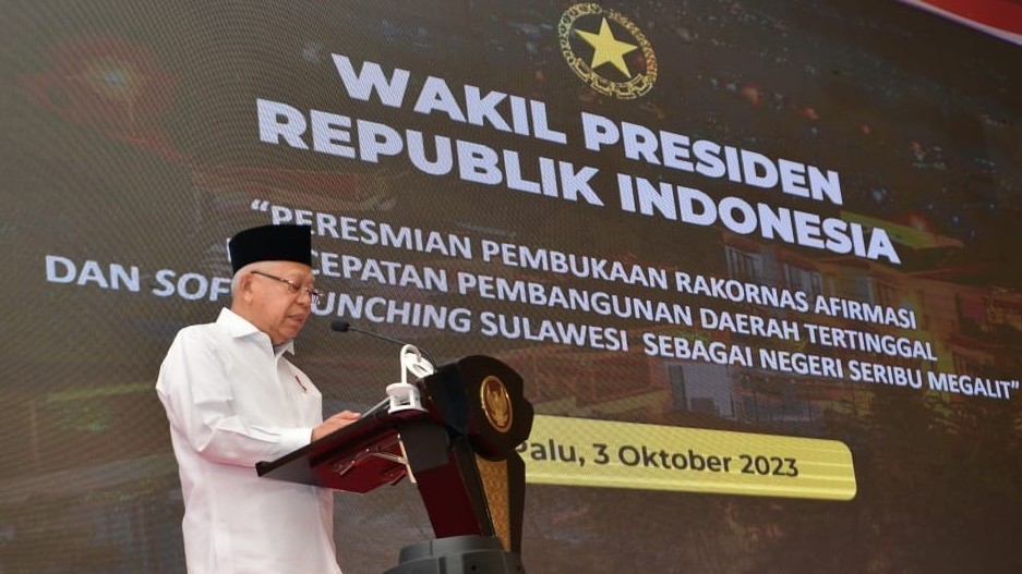 Wapres Yakin Jumlah Daerah Tertinggal Tersisa 37 Kabupaten di Akhir 2024. (Foto Setwapres)