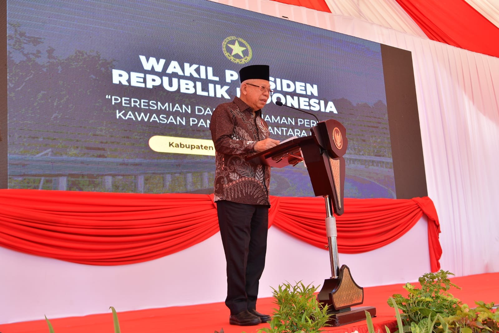 Wapres Resmikan Kawasan Pangan di Sulteng untuk Penuhi Kebutuhan IKN. (Foto: Biro Pers Setwapres)