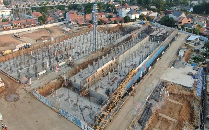 Pekerjaan fisik SPAM Jatiluhur I telah mencapai 47,47% dan ditargetkan selesai pada 2024.  (KemenPUPR)