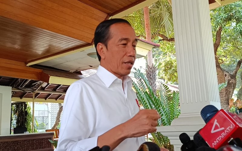 Jokowi Klaim Harga Beras Turun: Coba Cek ke Pasar. (Foto MNC Media)
