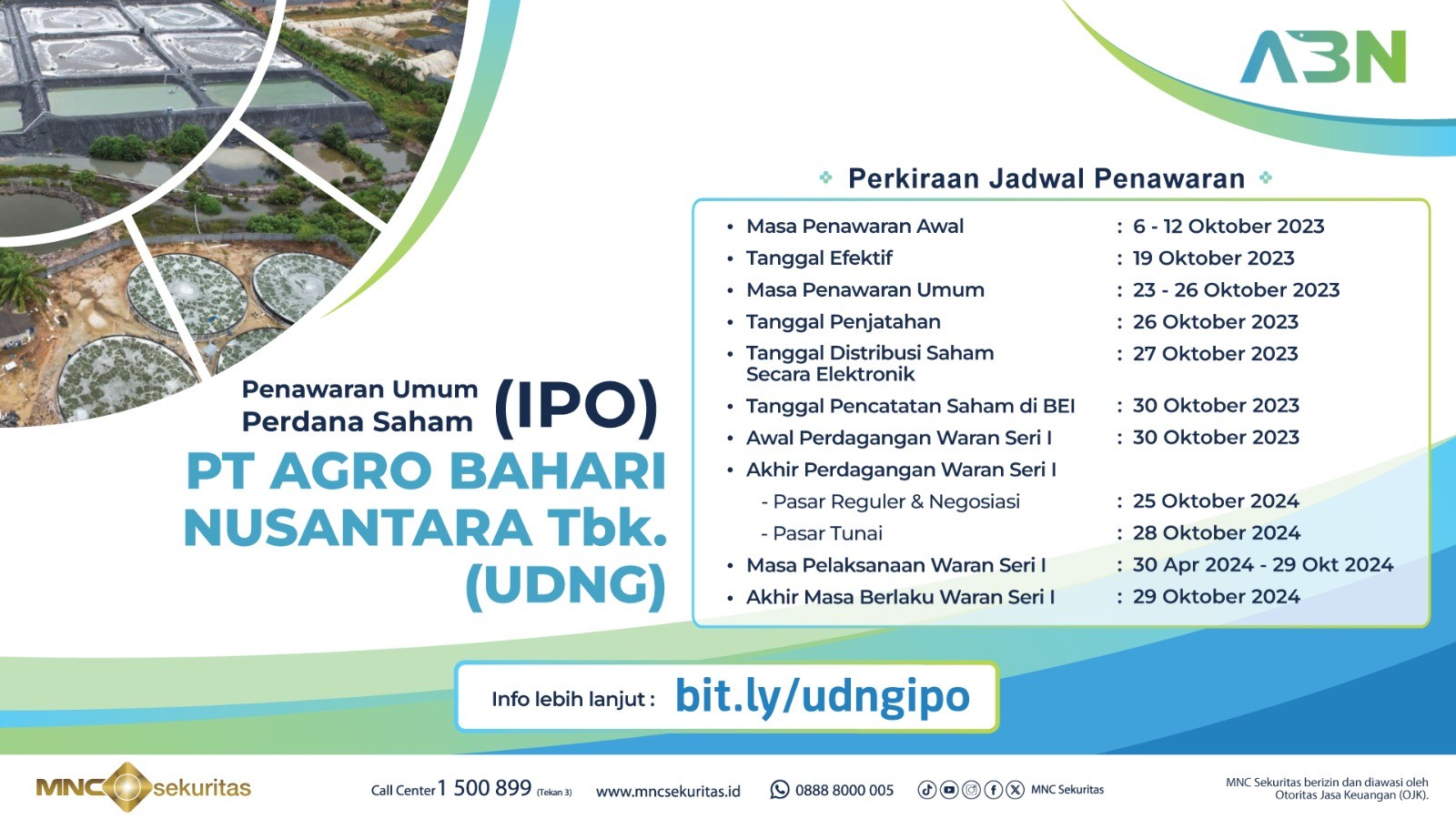 Industri Tambak Udang Agro Bahari (UDNG) Masuki Masa Bookbuilding, Ini Jadwalnya. (Foto: MNC Media)