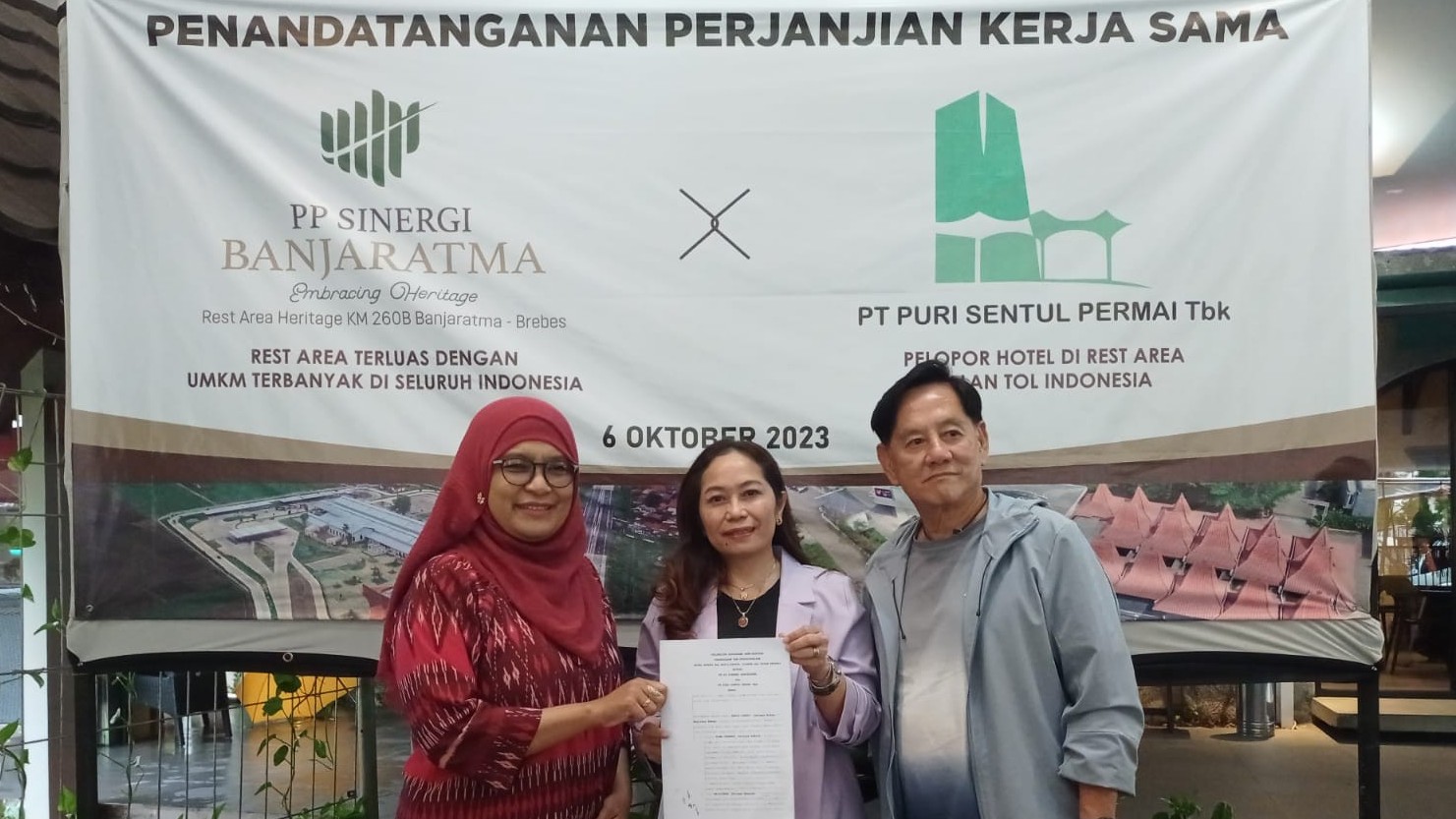 Puri Sentul (KDTN) Gandeng Anak Usaha PTPP Bangun Hotel di Rest Area Banjaratma-Brebes. (Foto Istimewa)