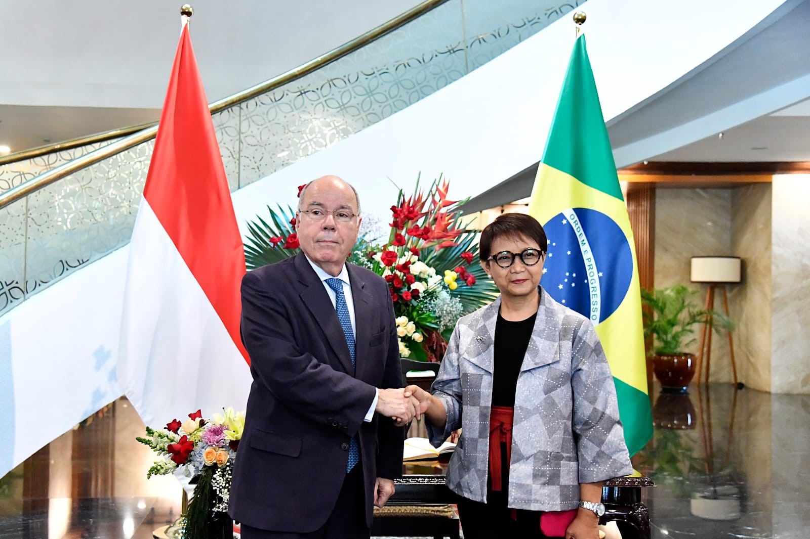 Indonesia Jajaki Kerja Sama Pangan dan Energi Terbarukan dengan Brasil. (Foto: Kemlu)