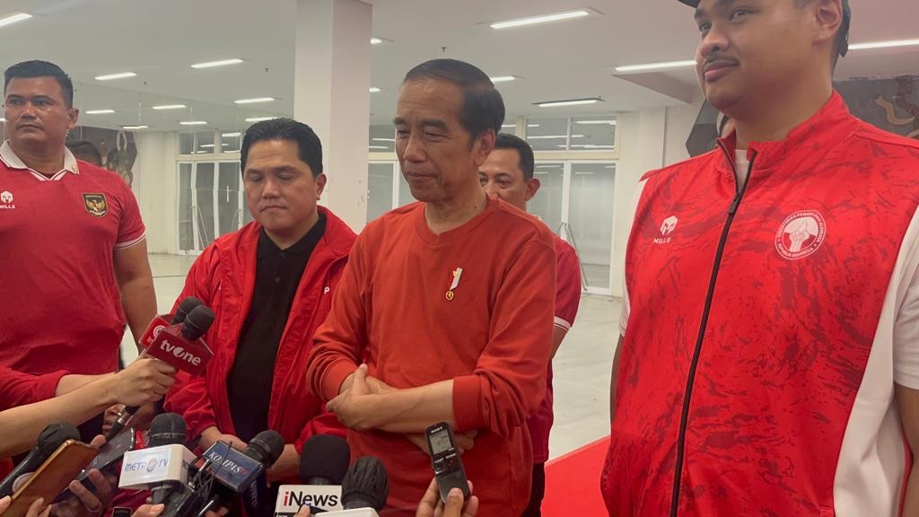 Jokowi Doakan Luhut agar Cepat Sembuh. (Foto: MNC Media)