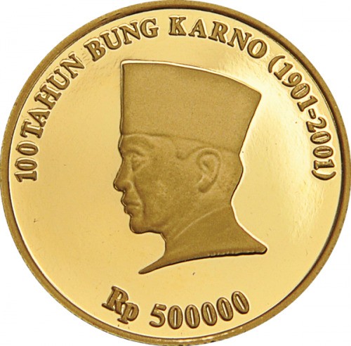 Deretan Uang Logam yang Terbuat dari Emas, Ada yang Seberat 50 Gram. (Foto: MNC Media)