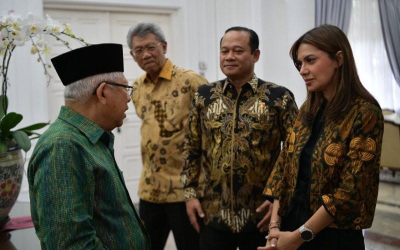 Wapres Ma’ruf Amin bertemu satgas mafia bola (Binti Mufarida/MPI)