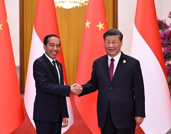 Jokowi and Xi Vow to Strengthen Indonesia-China Cooperation. (Foto: FMPRC)