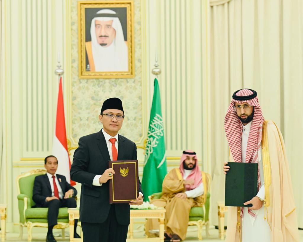 Indonesia Kerja Sama Jaminan Produk Halal dengan Arab Saudi. (Foto: Dok. Biro Pers Setpres)