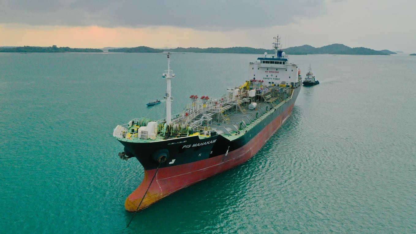 Ekspansi dan Diversifikasi Pasar, Kapal PIS Mahakam Angkut Methanol Perdana ke Gresik. (Foto: Dok. PIS)