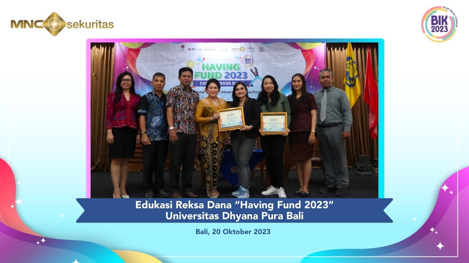 MNC Sekuritas dan BNI Asset Management Gelar Edukasi Reksa Dana di Bali. (Foto: MNC Media)