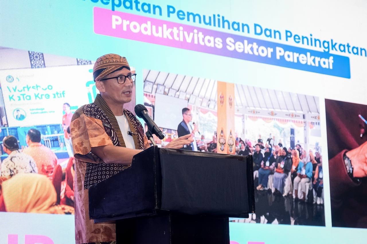 Menparekraf Sandiaga Uno memastikan investasi di tahun politik bisa mencapai target (MNC Media)