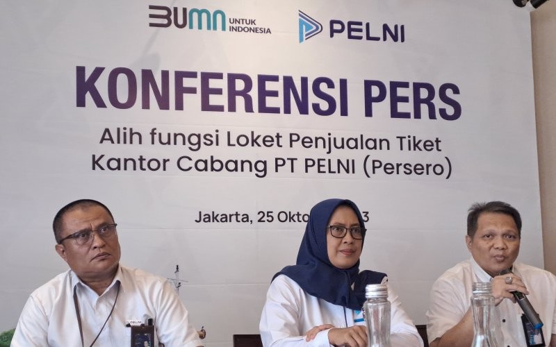 PT Pelayaran Nasional Indonesia atau PT PELNI (Persero) mendorong masyarakat membeli tiket secara daring atau online lewat aplikasi. (Ikhsan PSP/MPI)