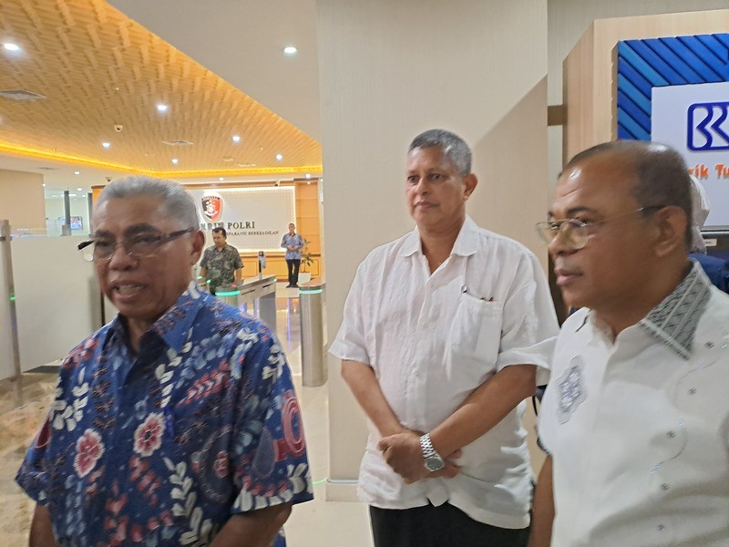 Pengelola Hotel Sultan Laporan PPKGBK ke Bareskrim Polri. (Foto: MNC Media)