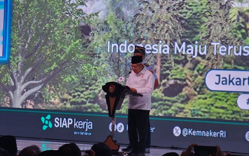 Wakil Presiden Ma'ruf Amin menyoroti beberapa pelaksanaan kebijakan pelatihan vokasi yang saat ini dinilai masih kurang optimal (MNC Media)