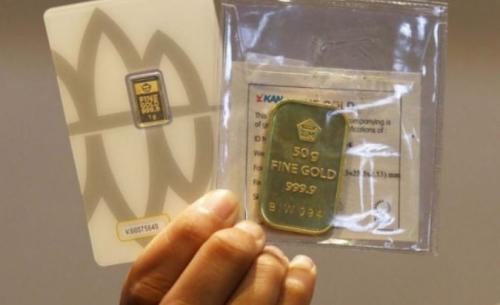 Harga Logam Mulia 0,001 gram Baby Gold Oktober 2023. (Foto: MNC Media)