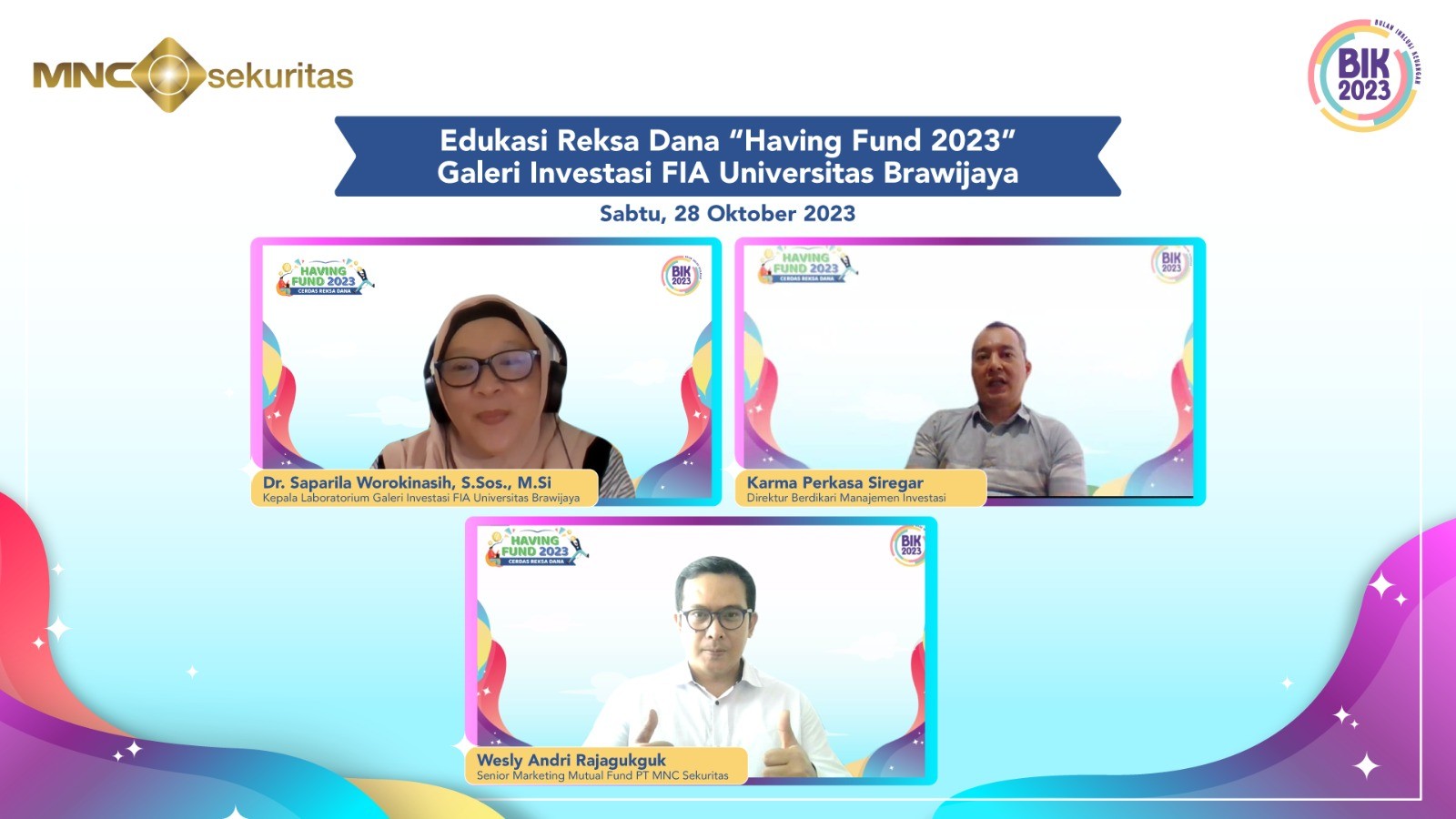 MNC Sekuritas dan Berdikari Manajemen Investasi Gelar Edukasi Reksa Dana (FOTO:MNC Media)