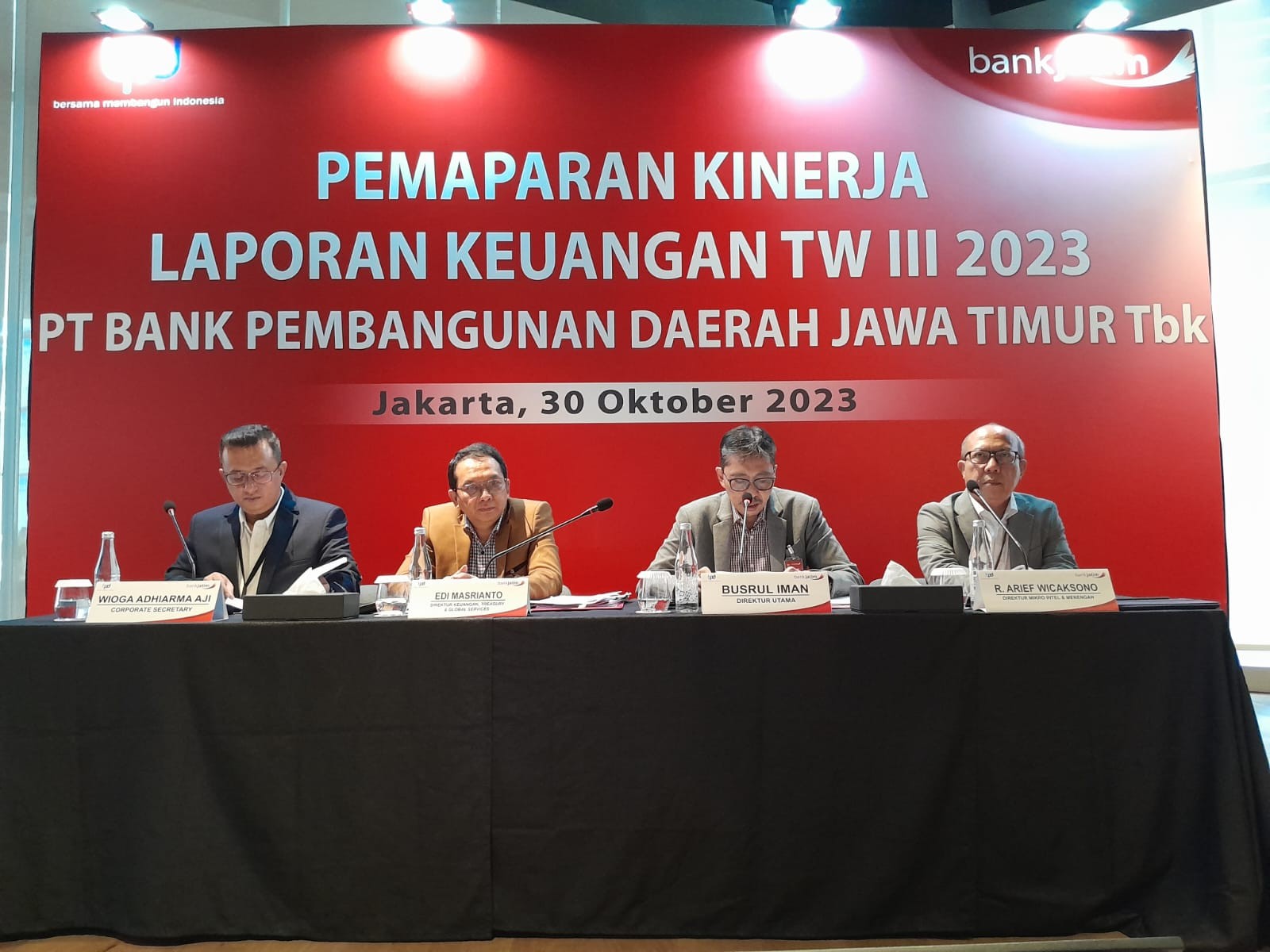 Kredit Melejit 12,61 persen, Bank Jatim (BJTM) Cetak Laba Bersih hingga Rp1,09 T (foto: MNC Media)