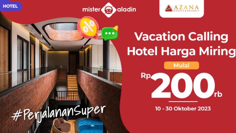 Staycation menjadi salah satu pilihan untuk melakukan liburan singkat di akhir pekan. (Mister Aladin)