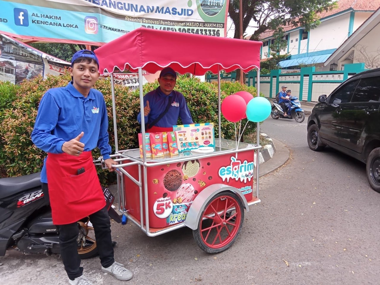 Inovasi Baru, TEGUK (TGUK) Luncurkan Program 1.000 Gerobak Eskrim Keliling. (Foto: Teguk)