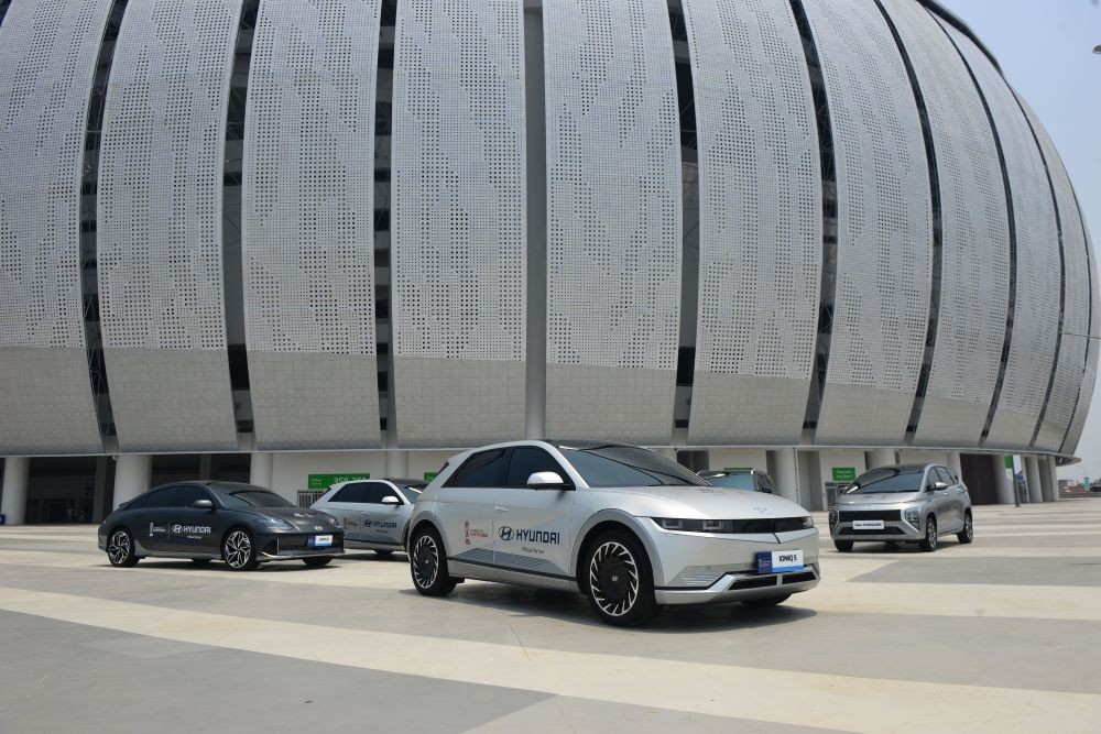 Hyundai Serahkan 148 Unit Mobil untuk FIFA U-17 World Cup Indonesia 2023. Foto: MNC Media.