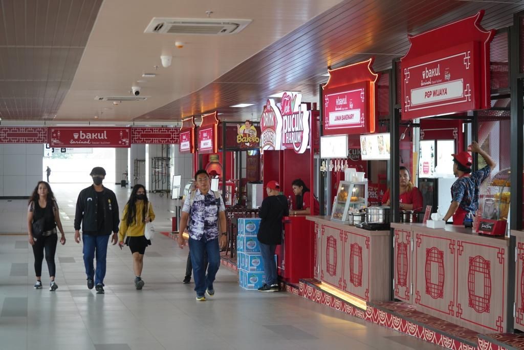 KCIC Tambah Area Bazar Kuliner di Stasiun Kereta Cepat. (Foto: MNC Media)